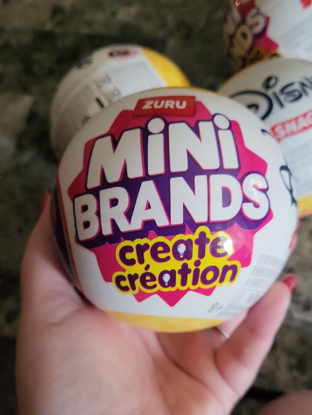 Mini Brands Create Disney Snacks - 1 Capsule